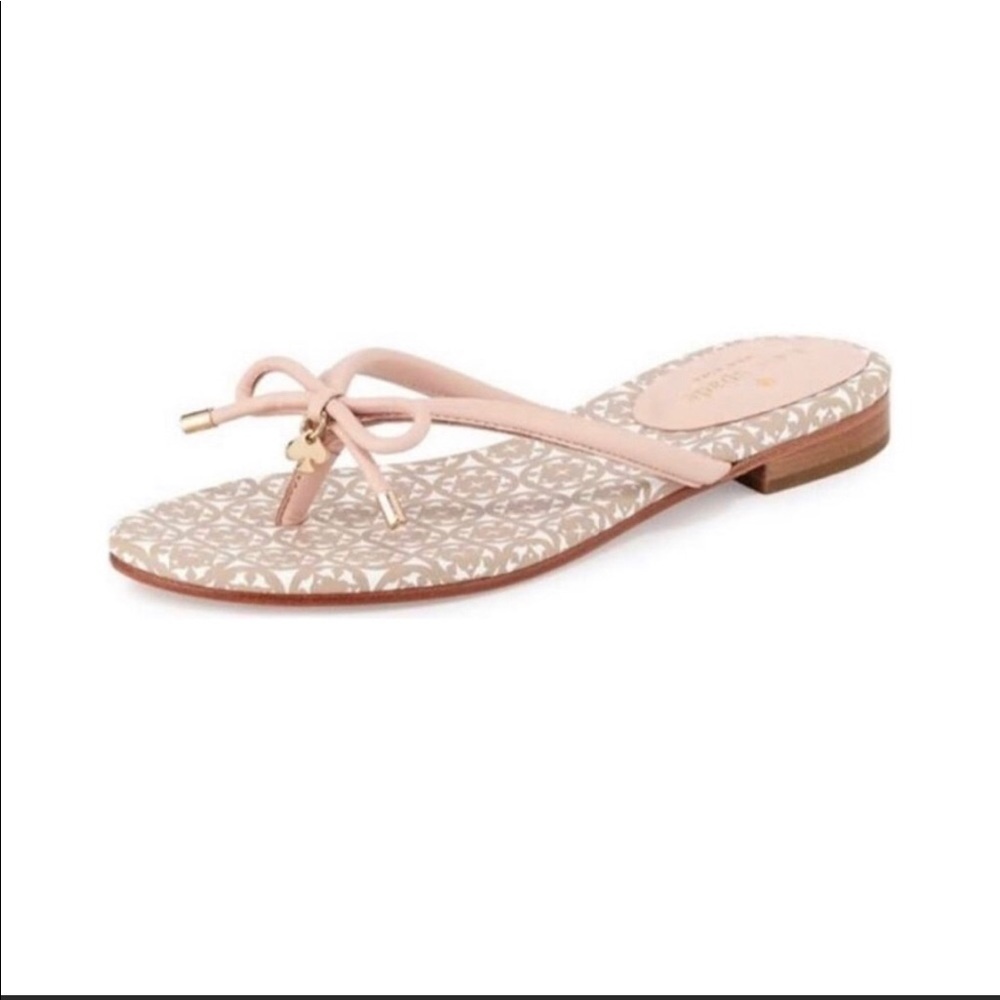 Kate Spade Pink Mystic Bow Sandals Size 10 EUC
